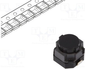 EVPASAC1A, Микропереключатель TACT, SPST, Пол: 2, 0,05A/12ВDC, SMT, нет, 1,6Н EVPASAC1A, Микропереключатель TACT, SPST, Пол: 2, 0,05A/12ВDC, SMT, нет, 1,6Н