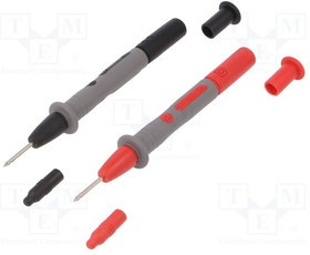 CA-P01295460Z, Измерительный щуп, 15А, черный и красный, Размер гнезда: 4мм