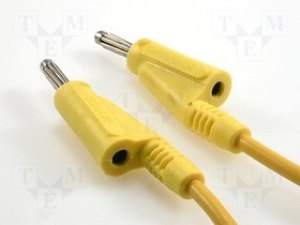 PP101-Y, Измерительный провод, 60ВDC, 20А, с осевым гнездом 4мм, Дл: 1м PP101-Y, Измерительный провод, 60ВDC, 20А, с осевым гнездом 4мм, Дл: 1м