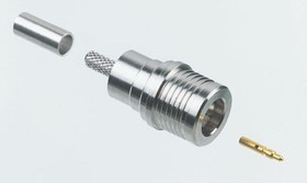 R123075000W, 50 Straight Cable Mount, QMA Connector, Plug, RG58, RG141 R123075000W, 50 Straight Cable Mount, QMA Connector, Plug, RG58, RG141