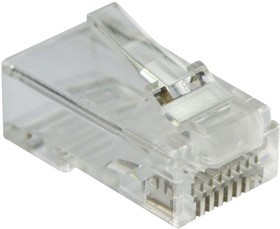 Коннектор RJ45, тип EZ 8P8C, UTP, cat.6, универсальный, со вставкой, 100 шт. LAN-EZ45-8P8C/U6-100