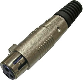 TD-358, Разъём микрофонный XLR , гнездо 3-х полюсная