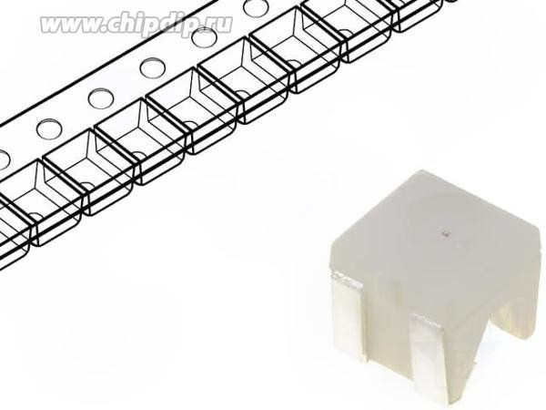 KA-4040SURSK, Светодиод smd 4х4мм/красный/ 628нм/70-200мкд/ прозрачный/120°/боковое свечение