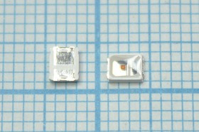 Светодиод красный SMD 1411=3.5x2.8х0.8мм, 5000мкд, прозрачная линза, уол 120град; №11934R СД SMD03528C2\кр\ 5000\120\пр\ST- 2835RC-0IKR-620n