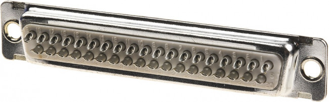 DC37P064TXLF, D-Sub Standard Connectors Solder bucket conn. 37 way Pin