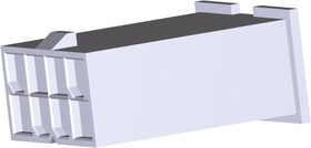 1969612-6, VAL-U-LOK Male Connector Housing, 4.2mm Pitch, 6 Way, 2 Row