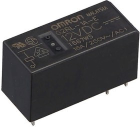 G2RL1AE12DC, Реле 1 замык. 12VDC, 16A/250VAC SPST-NO