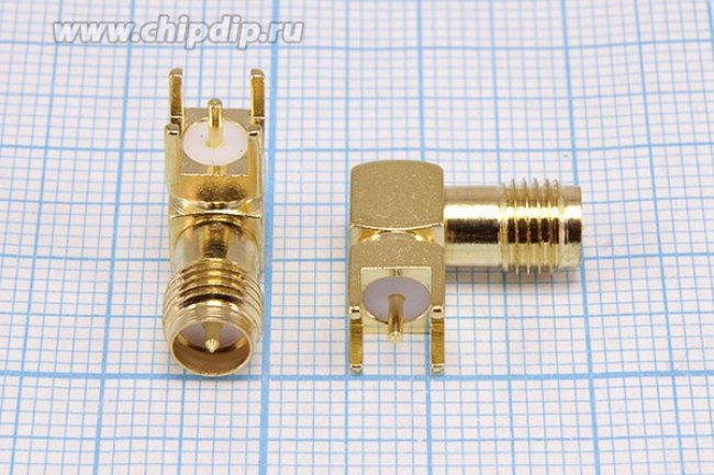 Гнездо reversSMA, на плату, угловой, обратной полярности, позолоченный; Q-10101Z гн reversSMA\плат\ угл\зол\обрат полярности\ Гнездо reversSMA, на плату, угловой, обратной полярности, позолоченный; Q-10101Z гн reversSMA\плат\ угл\зол\обрат полярности\
