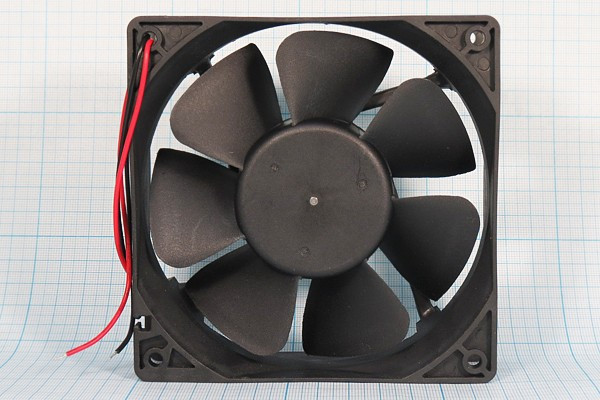 Вентилятор 120x120x38, напряжение 24В, ток 0,30А, выводы 2L, подшипник скольжения, FSY13S24H