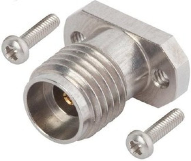 SF1521-60061-1S, RF Connectors / Coaxial Connectors 2.92mm F Comp/Mnt Conn 2 Hole w Scrw