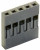 M20-1060500, M20-10 Female Connector Housing, 2.54mm Pitch, 5 Way, 1 Row