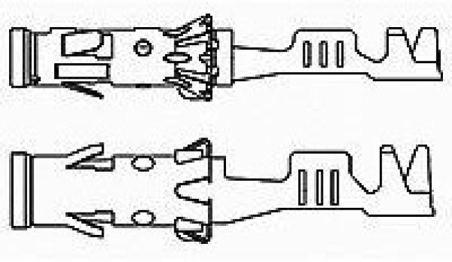 929970-1, Контакт автомобильного разъема, Round Connector System Series, Гнездо, Обжим, 17 AWG, 19 AWG