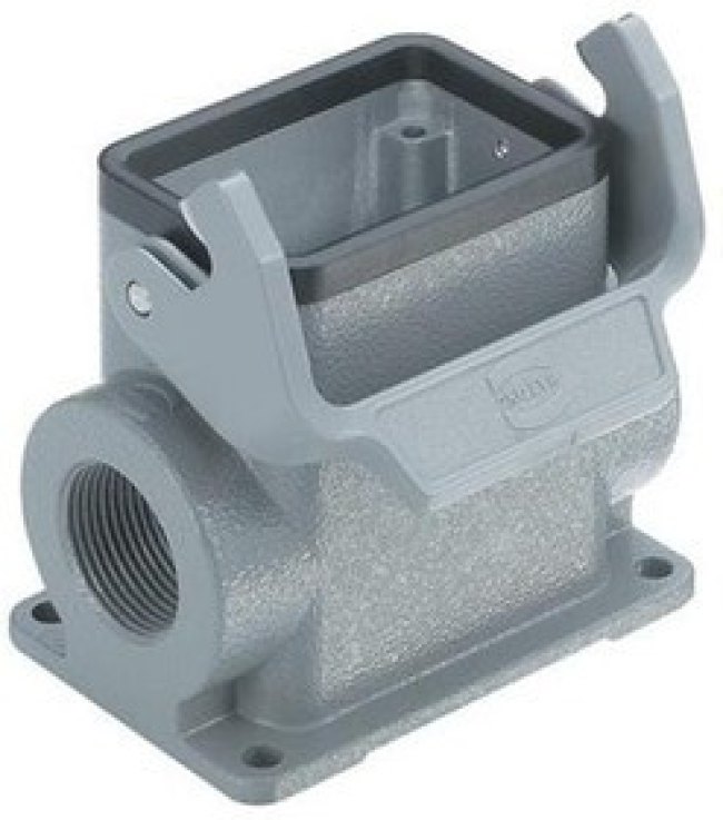 19300060291, Heavy Duty Power Connectors SURFACE MOUNTING HSG HAN 6B 2 SIDE ENTRY