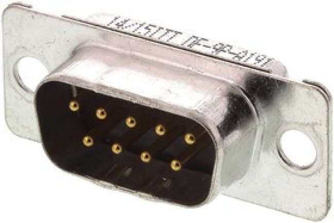 121073-2290 D, ORIGINAL D 9 Way Panel Mount D-sub Connector Plug