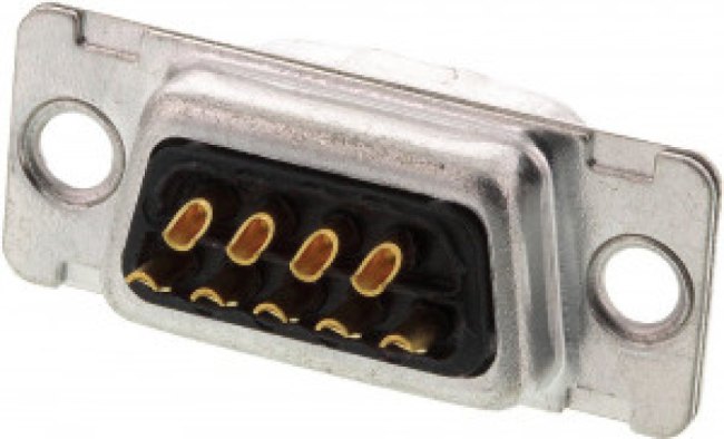 121073-2290 D, ORIGINAL D 9 Way Panel Mount D-sub Connector Plug