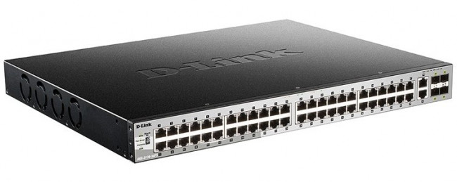 D-Link DGS-3130-54PS/B1A PROJ Управляемый L3 стекируемый коммутатор с 48 портами 10/100/1000Base-T, 2 портами 10GBase-T и 4 портами 10GBase- D-Link DGS-3130-54PS/B1A PROJ Управляемый L3 стекируемый коммутатор с 48 портами 10/100/1000Base-T, 2 портами 10GBase-T и 4 портами 10GBase-