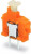 235-101 оранжевая, Клемма модульная 1pin 3,81мм
