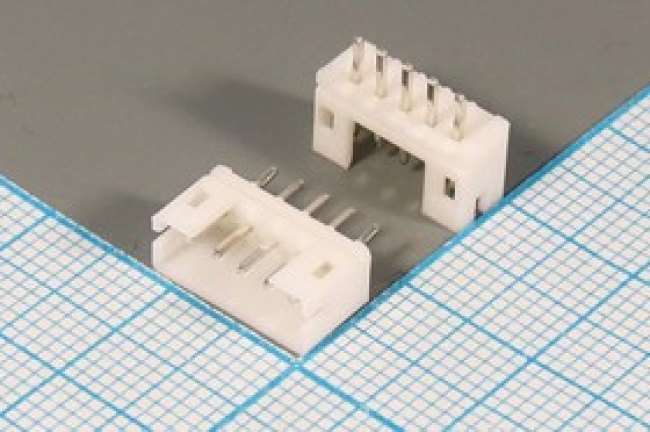 Разъем питания WB вилка, контакты 1x 5, шаг P2.0, монтаж на плату, WB-05