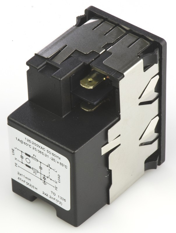 KMF1.1111.11, Разъем: питания AC, гнездо, "папа", 1А, 250ВAC, IEC 60320, 11мГн