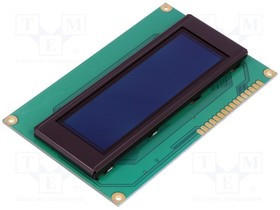 DEP20401-Y, Дисплей OLED, 20x4, желтый, Размер окна 77x25,2мм, PIN 16