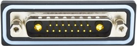CDFV17W2113L411, Комбинированный разъем D Sub, IP67, NANOOK Series, DB-17W2, Штекер, 17 контакт(-ов)