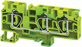 Клемма заземляющая пружинная OptiClip CXG-10-TRIPLET- PE-I-(0.5-10)-PEN КЭАЗ 331833