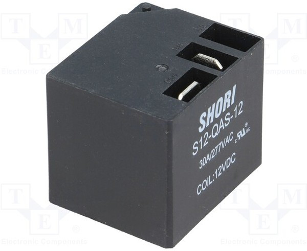 S12-QAS-12, Реле: электромагнитное, SPST-NO, Uобмотки: 12ВDC, Серия: S12, PCB