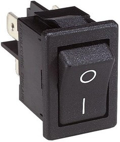 H8553VBNAO, Rocker Switches H8553VB T.BLACK AMBER 230v