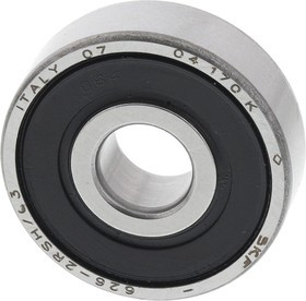 626-2RSH/C3 Single Row Deep Groove Ball Bearing- Both Sides Sealed 6mm I.D, 19mm O.D