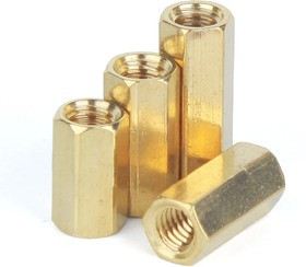 Стойка для печатных плат латунная М2 высота 4 мм (мама-мама)