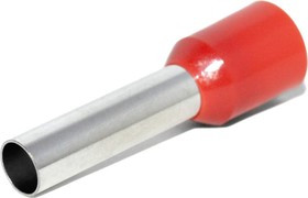 Штыревой втулочный изолированный наконечник KTE 10-18 10mm2/L=18mm/Красный 1010018