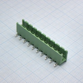 2EDGR-5.08-10P-14-00A(H), (2EDGR-5.08-10P-14-00ZH), Разъемный клеммный блок на плату, 10 контактов. Серия 2EDGR-5.08
