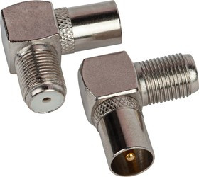Переходник ЭРА Simple RS-A04 гнездо F-штекер TV угловой Б0048297 Переходник ЭРА Simple RS-A04 гнездо F-штекер TV угловой Б0048297