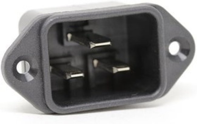 PX0596/63, IEC Power Connector, IEC C20 Inlet, 16 А, 250 В AC, Быстрое Соединение, Snap-In, Flange Mount