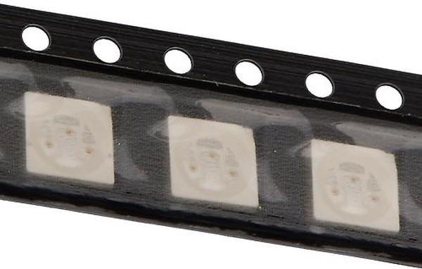 FYLS-5050UR3C, Светодиод smd 5х5мм/красный/625нм/ 2000мкд/прозрачный/120°