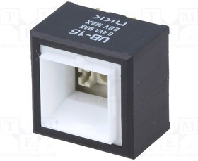 UB15SKG03N, Переключатель: кнопочный; Пол: 2; SPDT; 0,4A/28ВAC; ON-(ON)