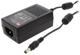 GST25A15-P1J, Блок питания: импульсный, 15ВDC, 1,66А, Вых: 5,5/2,1, 25Вт, 87%