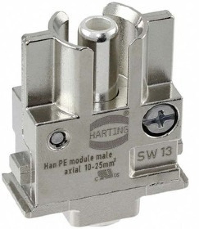 09140012632, Heavy Duty Power Connector Module, Male, Han-Modular Series, 1 Contacts