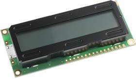 PC1601LRS-A, PC1601LRS-A Alphanumeric LCD Display, 1 Row by 16 Characters, Transflective