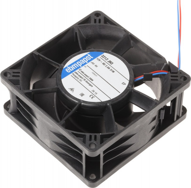 Вентилятор Ebmpapst 3212 JH3 12v 2.5A 30W 4pin 92x38 Вентилятор Ebmpapst 3212 JH3 12v 2.5A 30W 4pin 92x38