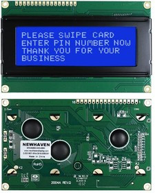 NHD-0420DZ-NSW-BBW, LCD Character Display Modules &amp; Accessories STN- BLUE Transm 98.0 x 60.0