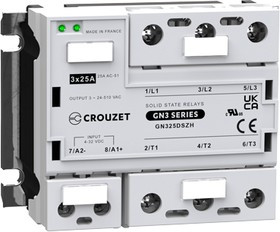 GN325DSZH, Реле: полупроводниковое; Uупр: 4-32ВDC; 25А; 24-510ВAC; -40-80°C