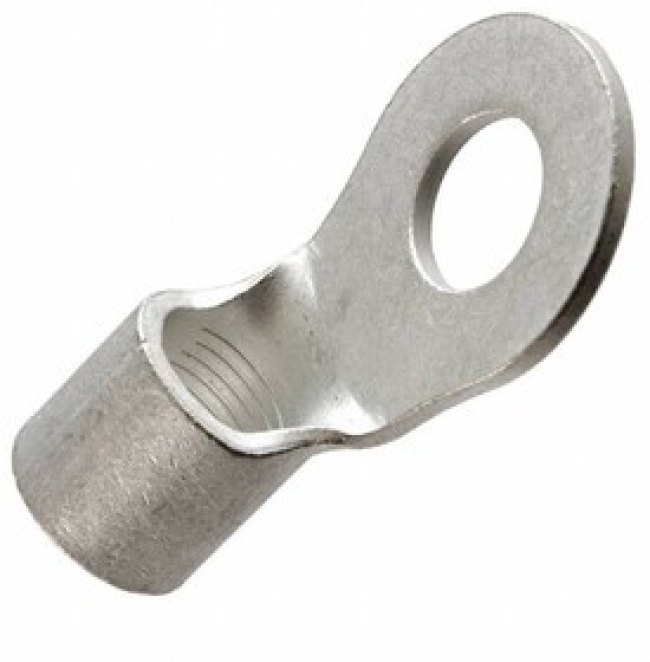 184068-1, TERMINAL, RING, 10MM STUD, CRIMP, 2AWG