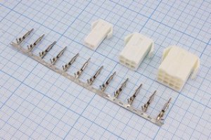 Штекер питания на кабель MFC, 1x2 контакта, шаг 4,5мм, MFC-1x2M; №9591 штек пит MFC\1x 2\P4,5\каб\\MFC-1x2M конт[9]