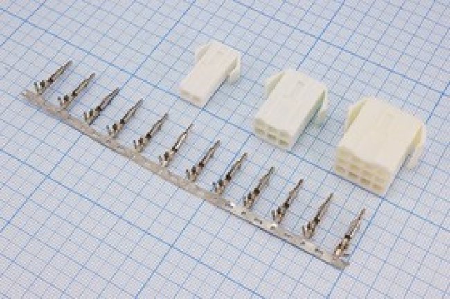 Штекер питания на кабель MFC, 1x2 контакта, шаг 4,5мм, MFC-1x2M; №9591 штек пит MFC\1x 2\P4,5\каб\\MFC-1x2M конт[9]