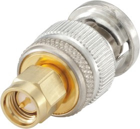32S151-S00L5, Straight 50 RF Adapter SMA Plug to BNC Plug 18GHz