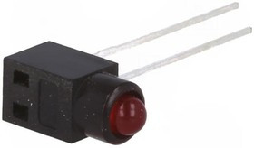 0035.1350, LED; in housing; red; 3mm; No.of diodes: 1; 30mA; Lens: red; 60°; 3V