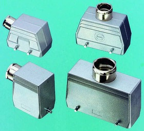 10011000+12.9543, H-B Heavy Duty Power Connector Hood, 24 Contacts, PG13.5 Thread