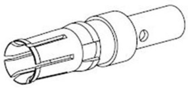 172704-0151, D-Sub Contacts 20A CRIMP SOCKET