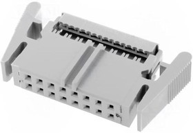 VFL16G, Разъем IDC "мама" PIN 16 прямой IDC шлейф 1,27мм
